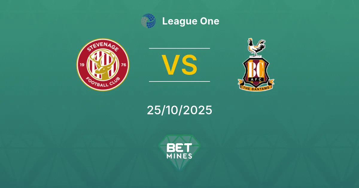 Stevenage vs Bradford City Pronostico: Anteprima e Analisi della Partita | League One 25-10-2025