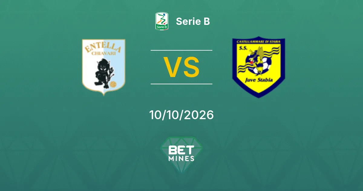 Virtus Entella vs Juve Stabia Pronóstico: previa y análisis del partido | Serie B 10-10-2026