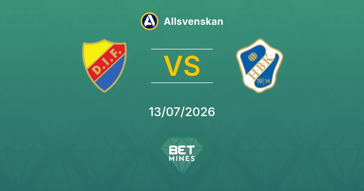 Djurgården x Halmstad Palpite: Prévia e Análise da Partida | Allsvenskan 13-07-2026