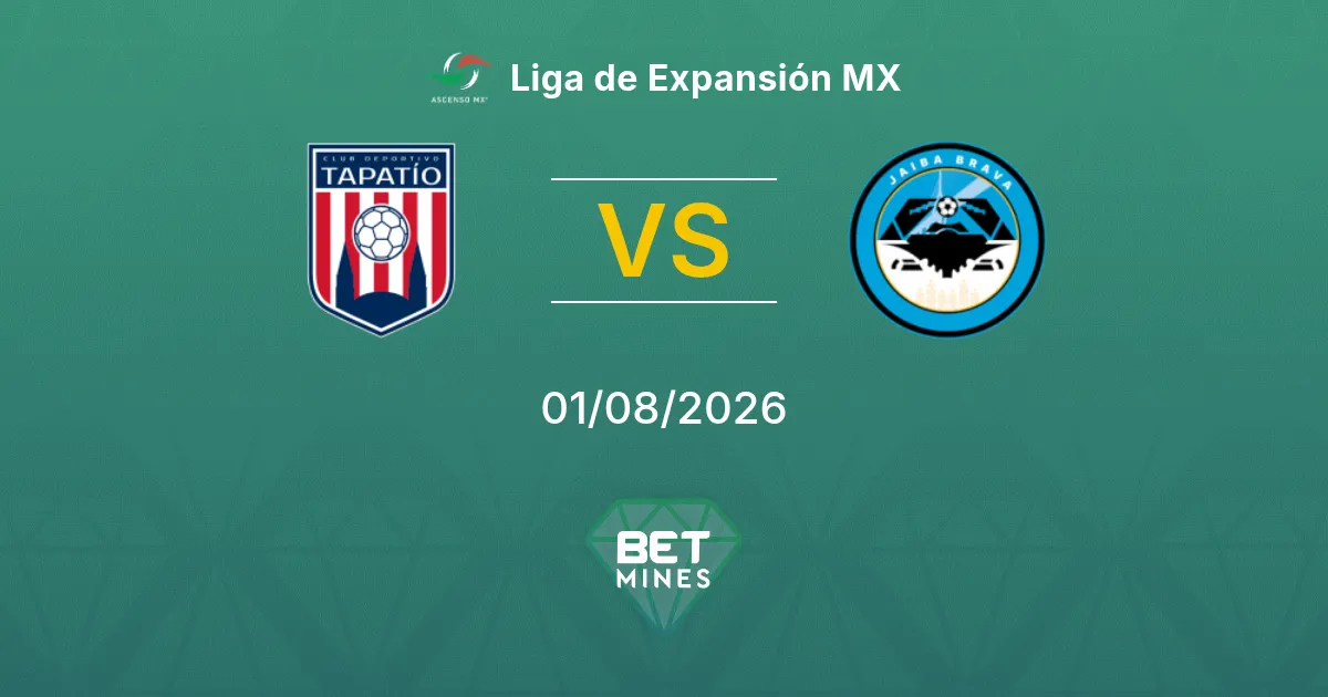 Tapatío vs Jaiba Brava Pronostic : Présentation et analyse du match | Liga de Expansión MX 01-08-2026