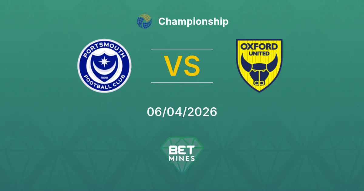 Portsmouth vs Oxford United Pronóstico: Previa y Análisis del Partido | Championship 06-04-2026