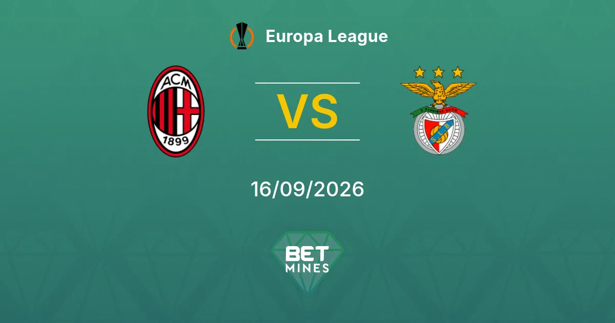 Pronóstico AC Milan vs Benfica: Previa y Análisis del Partido | Europa League 16-09-2026