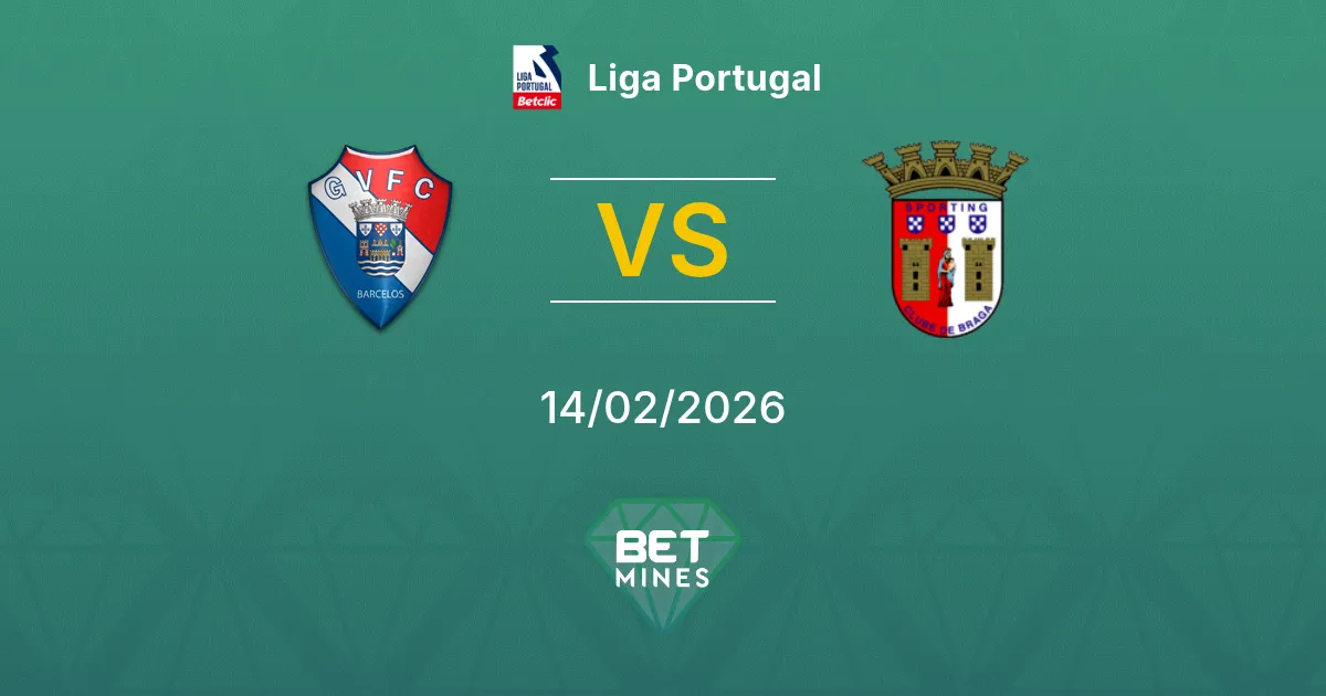 Gil Vicente vs Sporting Braga Prediction: Match Preview and Analysis | Liga Portugal 14-02-2026