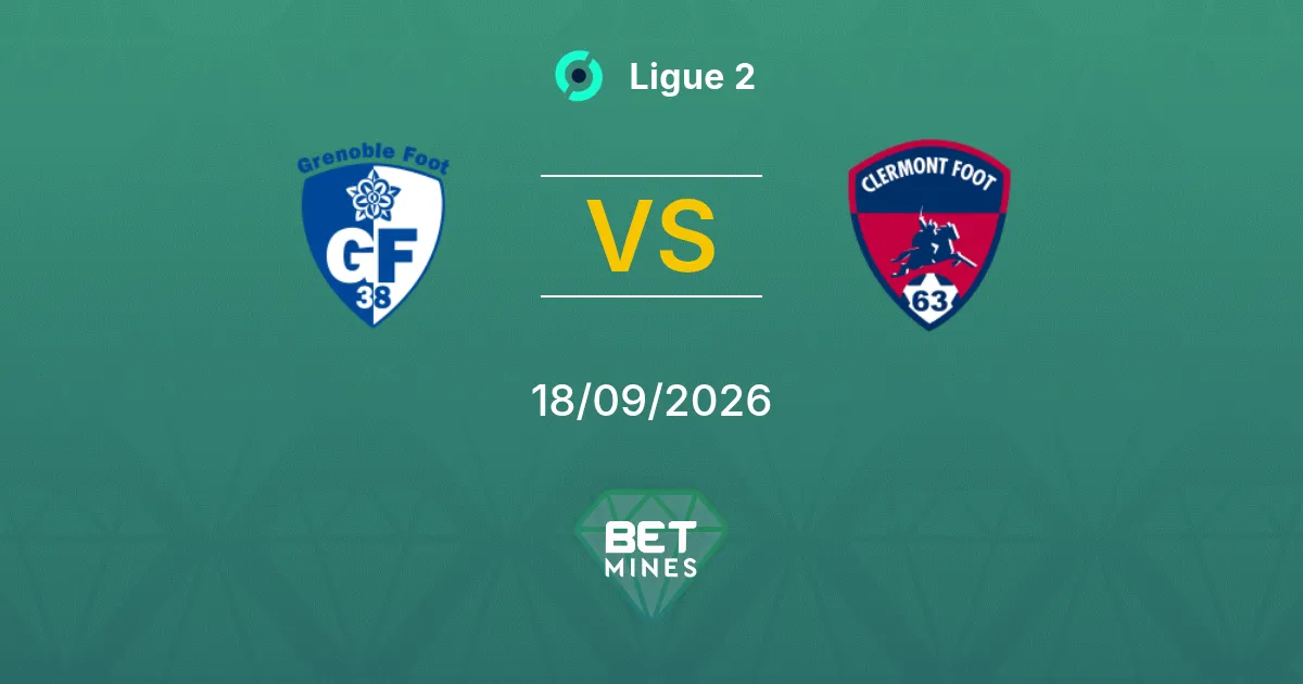 Palpite Grenoble Foot 38 x Clermont: Prévia e Análise da Partida | Ligue 2 18-09-2026