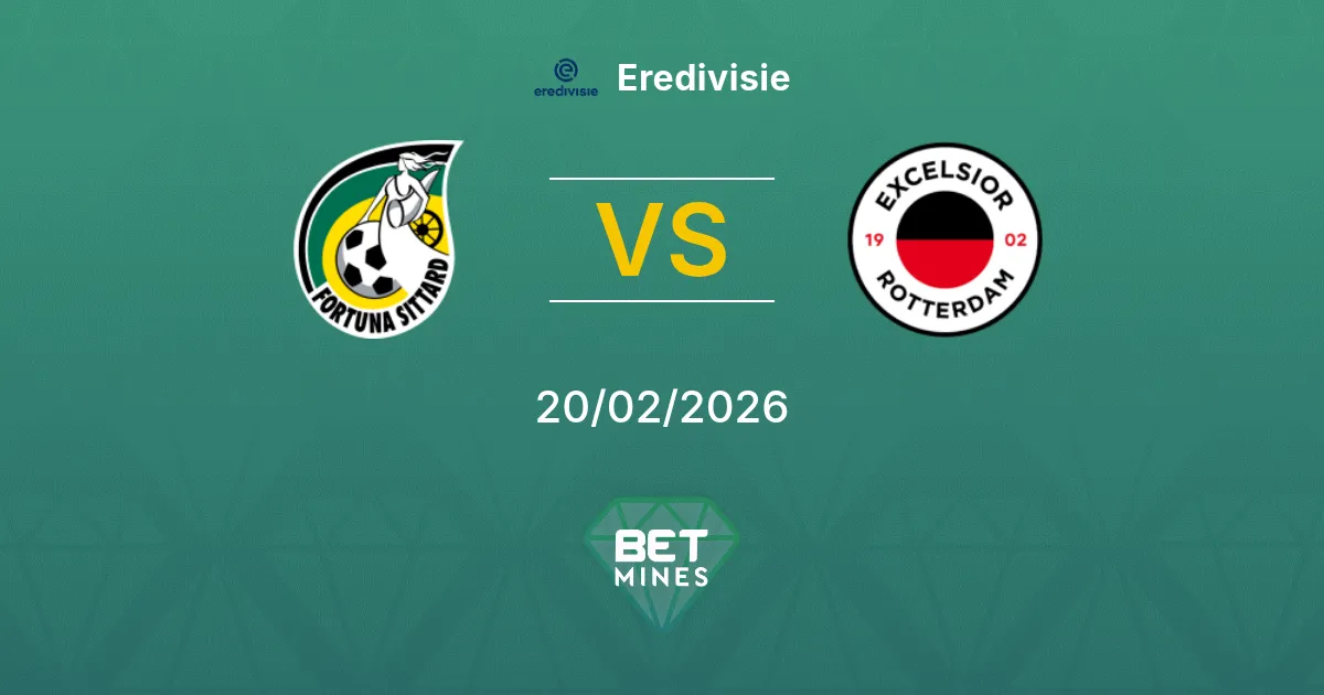 Fortuna Sittard vs Excelsior Pronostic : Prévision et Analyse du Match | Eredivisie 20-02-2026