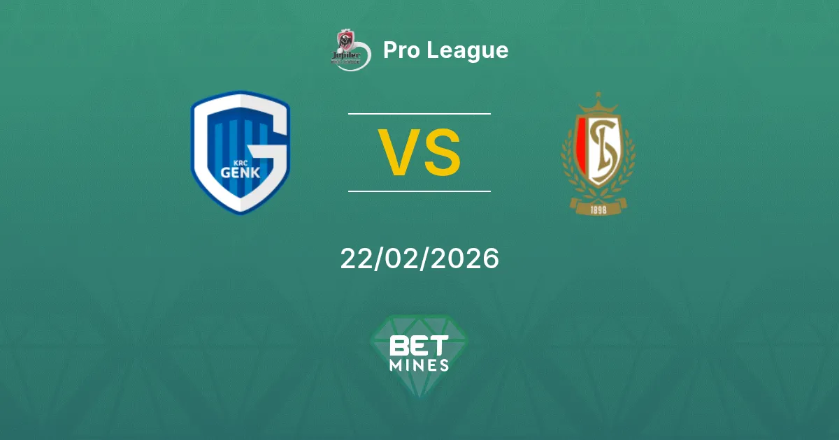 Genk vs Standard de Liège Pronostic : Aperçu et Analyse du Match | Pro League 22-02-2026