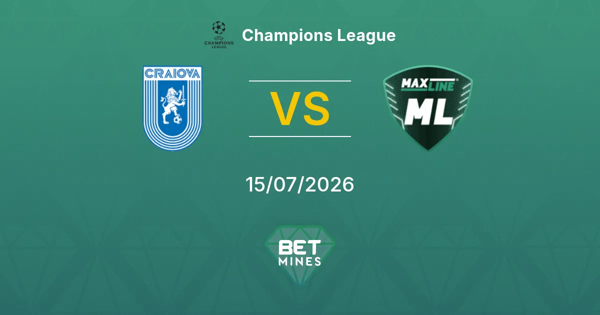 Universitatea Craiova vs ML Vitebsk Prediction: Match Preview and Analysis | Champions League 15-07-2026
