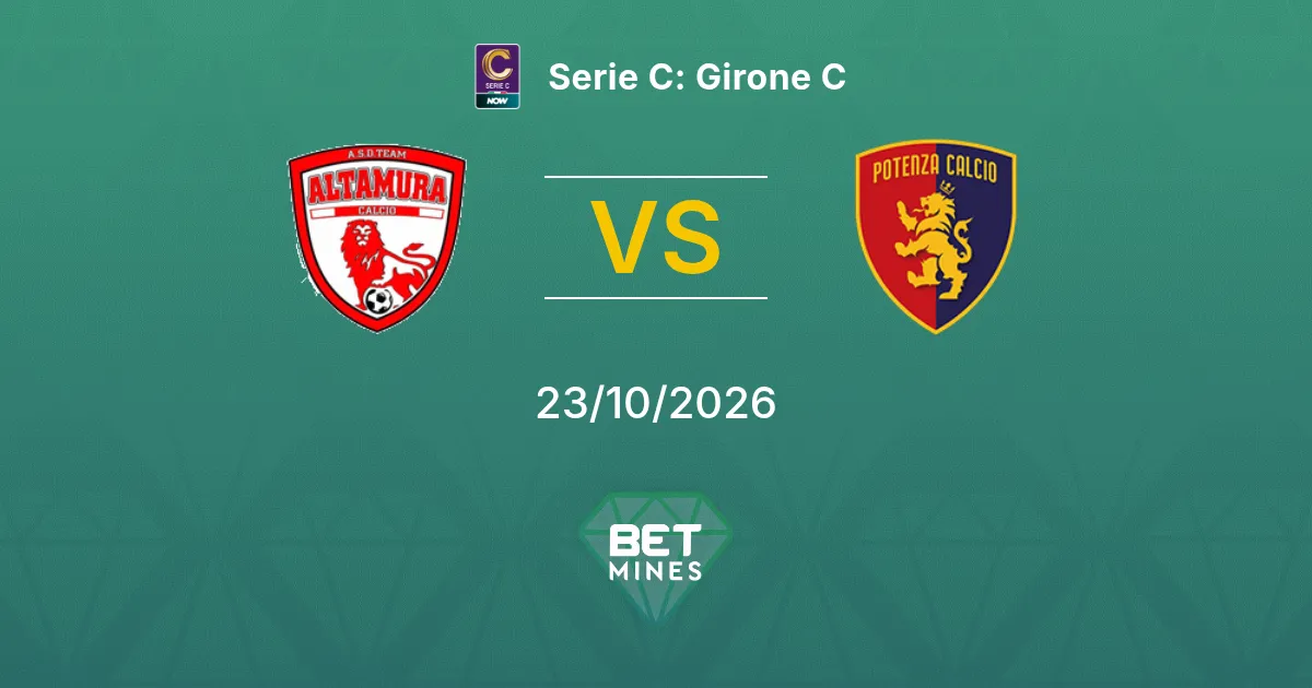 Team Altamura vs Potenza Calcio Prediction: Match Preview and Analysis | Serie C: Girone C 23-10-2026