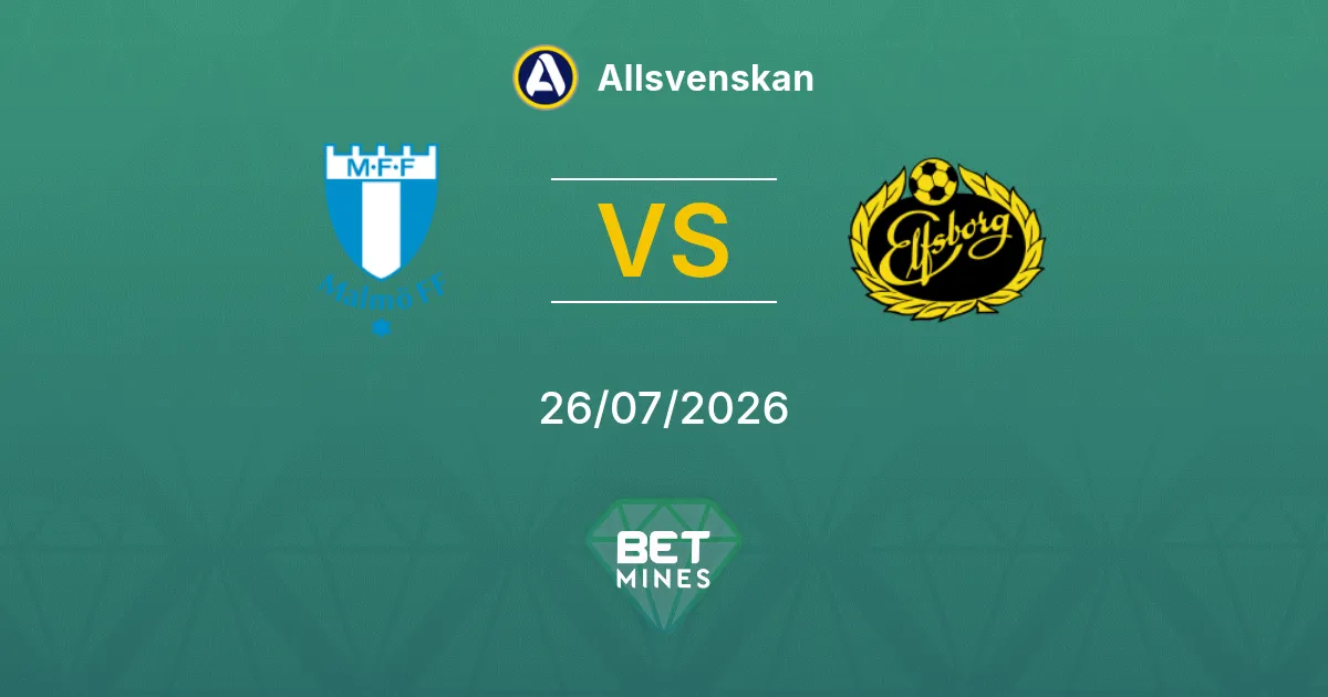 Malmö FF vs Elfsborg Prediction: Match Preview and Analysis | Allsvenskan 26-07-2026