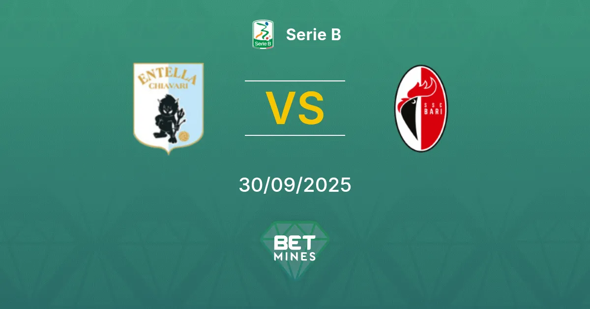 Virtus Entella vs Bari 1908 Pronostico: Anteprima e Analisi della Partita | Serie B 30-09-2025
