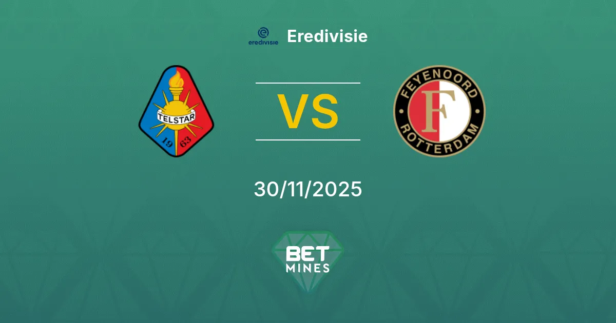 Telstar vs Feyenoord Prediction: Match Preview and Analysis | Eredivisie 30-11-2025