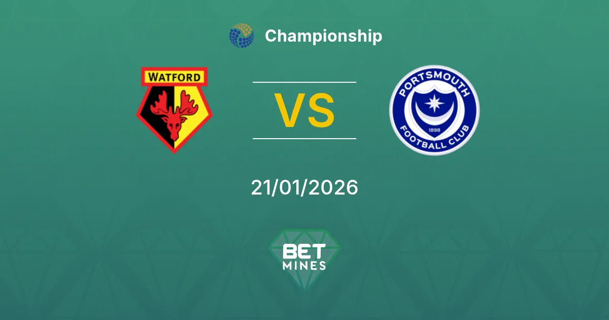 Watford vs Portsmouth Prediction: Match Preview and Analysis | Championship 21-01-2026