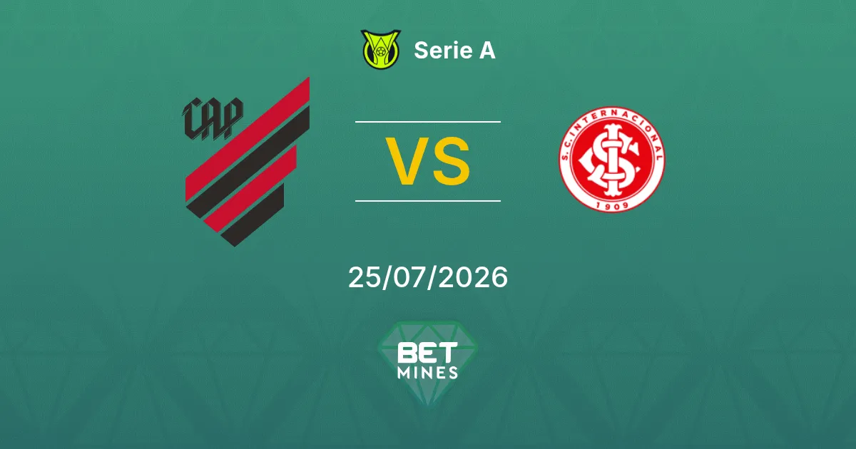 Athletico PR vs Internacional Prediction: Match Preview and Analysis | Serie A 25-07-2026