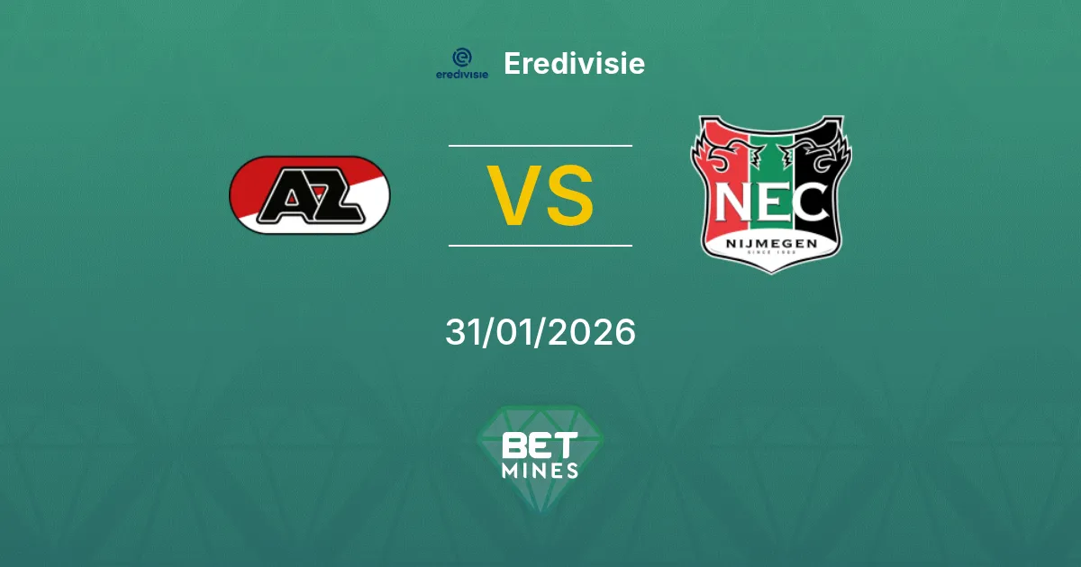 AZ vs NEC Nijmegen Prediction: Match Preview and Analysis | Eredivisie 31-01-2026
