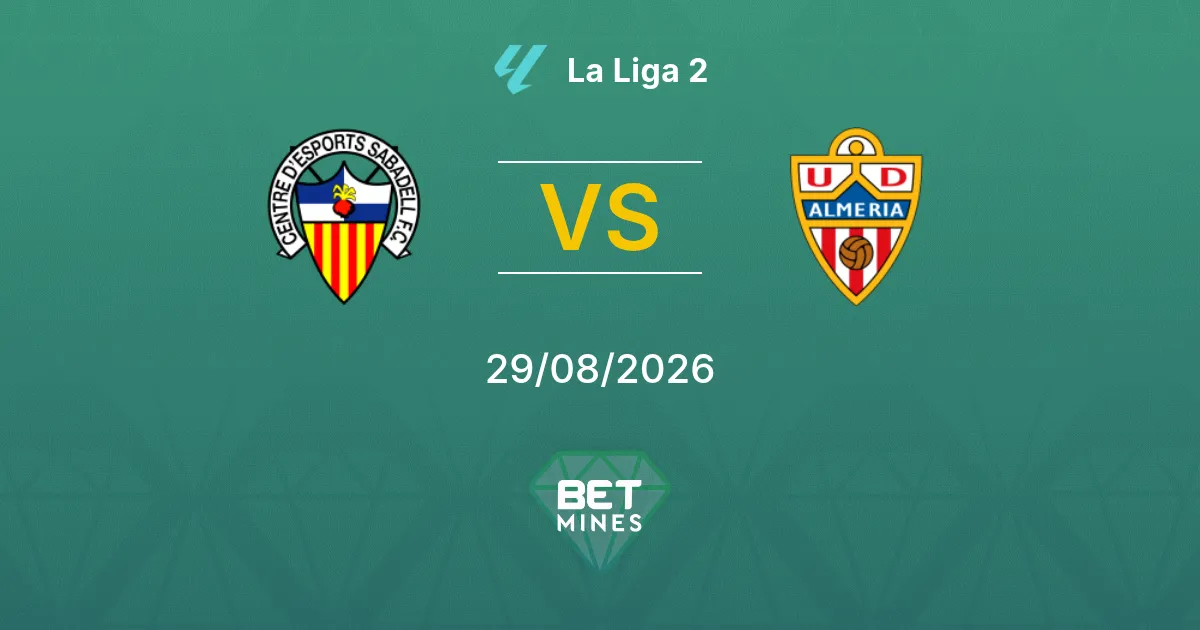 Palpite Sabadell x Almería: Prévia e Análise da Partida | La Liga 2 29-08-2026