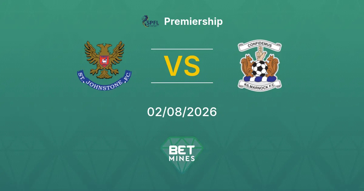St. Johnstone vs Kilmarnock Prediction: Match Preview and Analysis | Premiership 02-08-2026