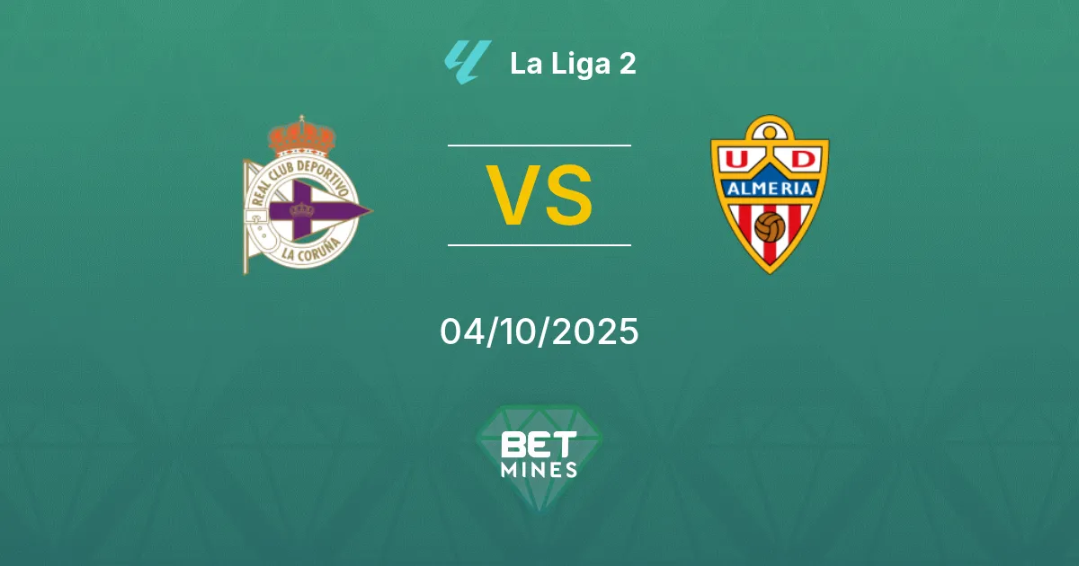 Deportivo La Coruña vs Almería Pronostico: Anteprima e Analisi della Partita | La Liga 2 04-10-2025