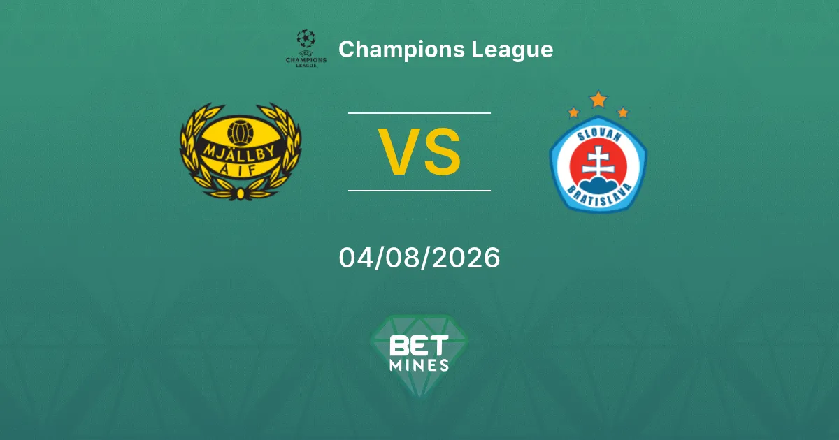 Pronóstico Mjällby vs Slovan Bratislava: Previa y Análisis del Partido | Liga de Campeones 04-08-2026