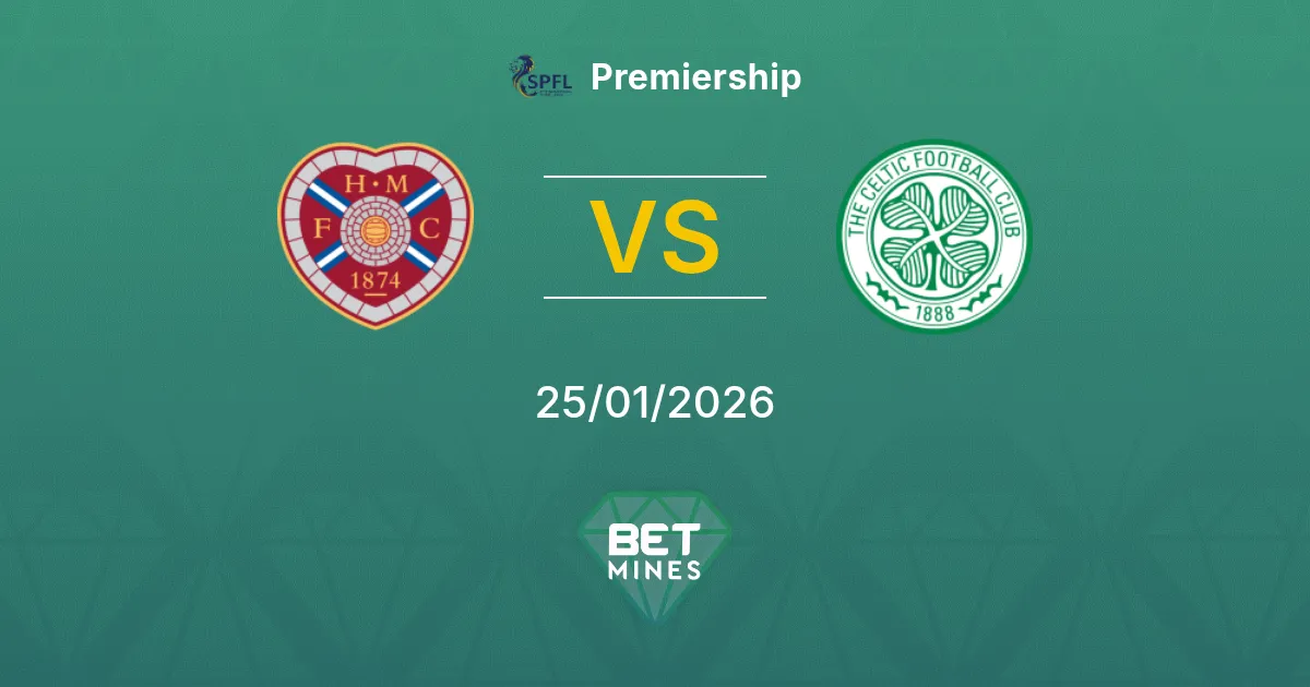 Hearts vs Celtic Prediction: Match Preview and Analysis | Premiership 25-01-2026