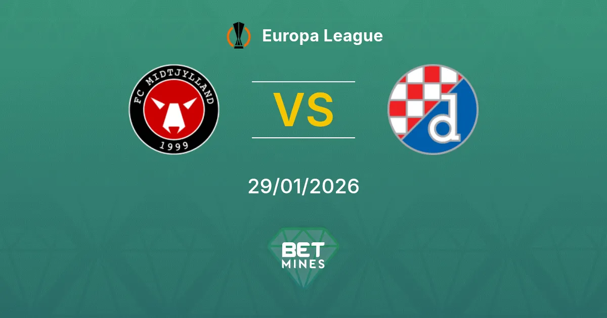 FC Midtjylland vs Dinamo Zagabria Pronostico: Anteprima e Analisi della Partita | Europa League 29-01-2026