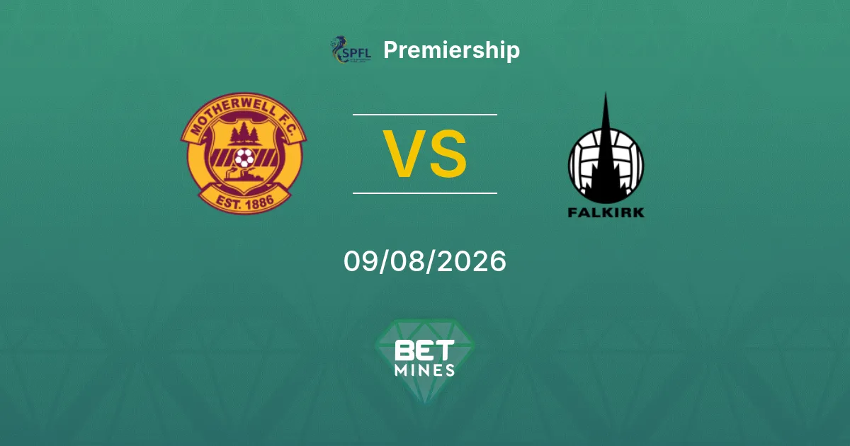 Palpite Motherwell x Falkirk: Prévia e Análise da Partida | Premiership 09-08-2026