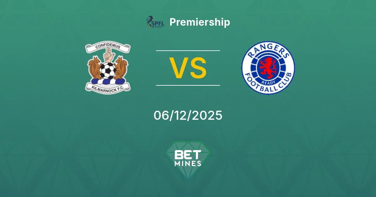 Kilmarnock vs Rangers Prediction: Match Preview and Analysis | Premiership 06-12-2025