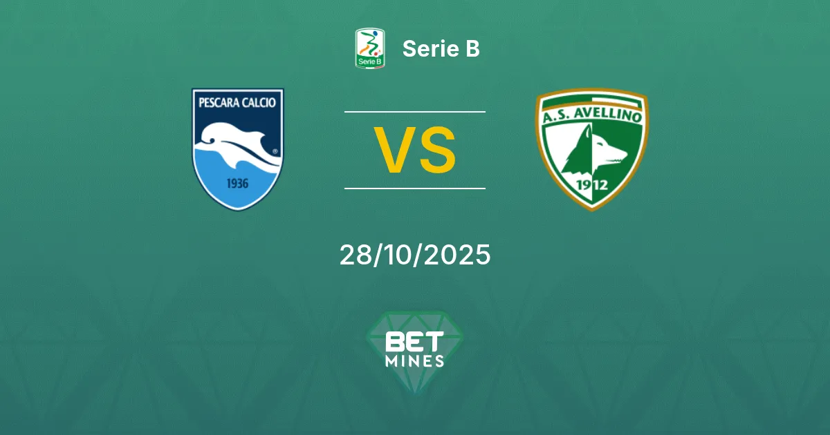 Pescara vs Avellino Prediction: Match Preview and Analysis | Serie B 28-10-2025