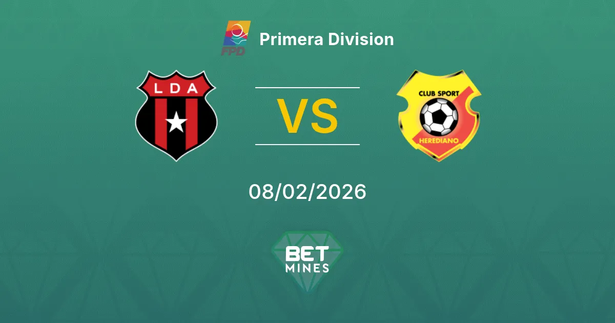 Alajuelense vs Herediano Prediction: Match Preview and Analysis | Primera Division 08-02-2026