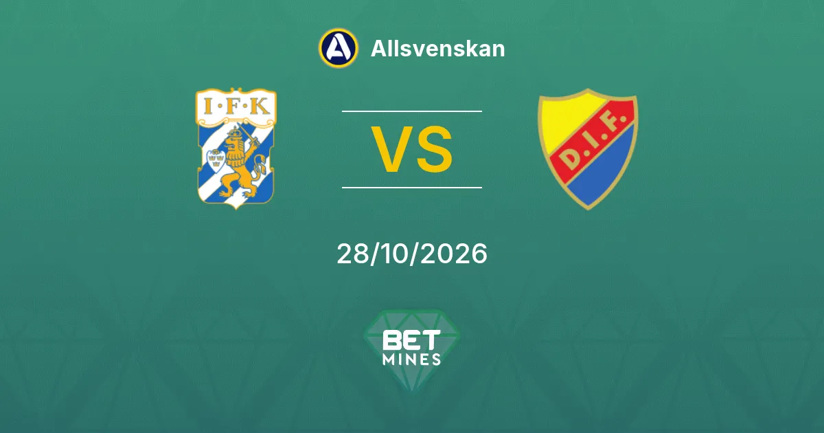 IFK Göteborg x Djurgården Palpite: prévia e análise da partida | Allsvenskan 28-10-2026