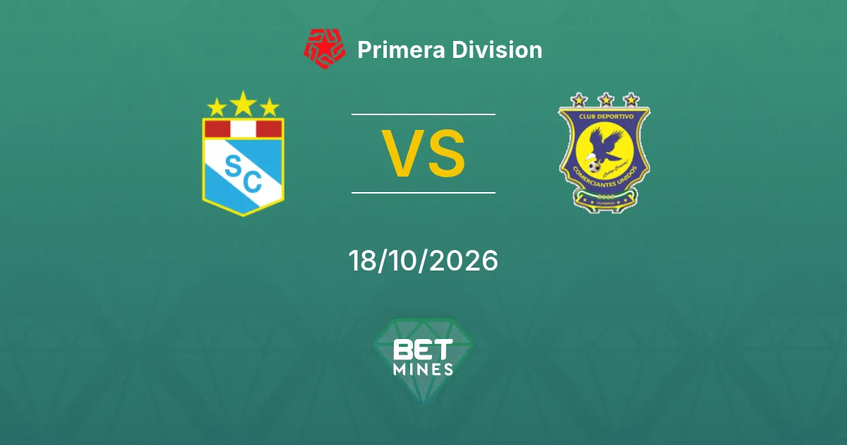 Sporting Cristal vs Comerciantes Unidos Pronostic : avant-match et analyse | Primera División 18-10-2026