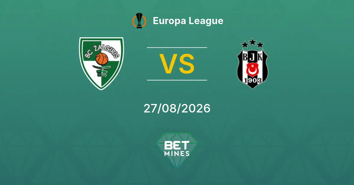 Palpite Kauno Žalgiris x Beşiktaş: Prévia e Análise da Partida | Liga Europa 27-08-2026