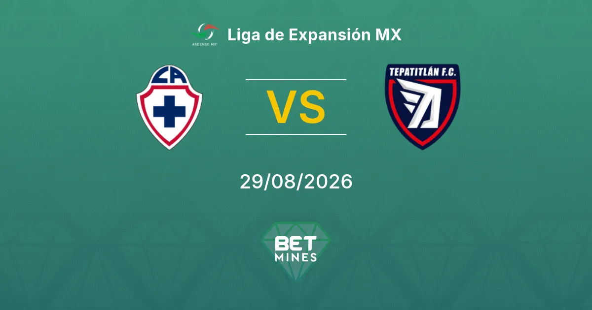 Palpite Cruz Azul Hidalgo x Tepatitlán de Morelos: Prévia e Análise da Partida | Liga de Expansión MX 29-08-2026