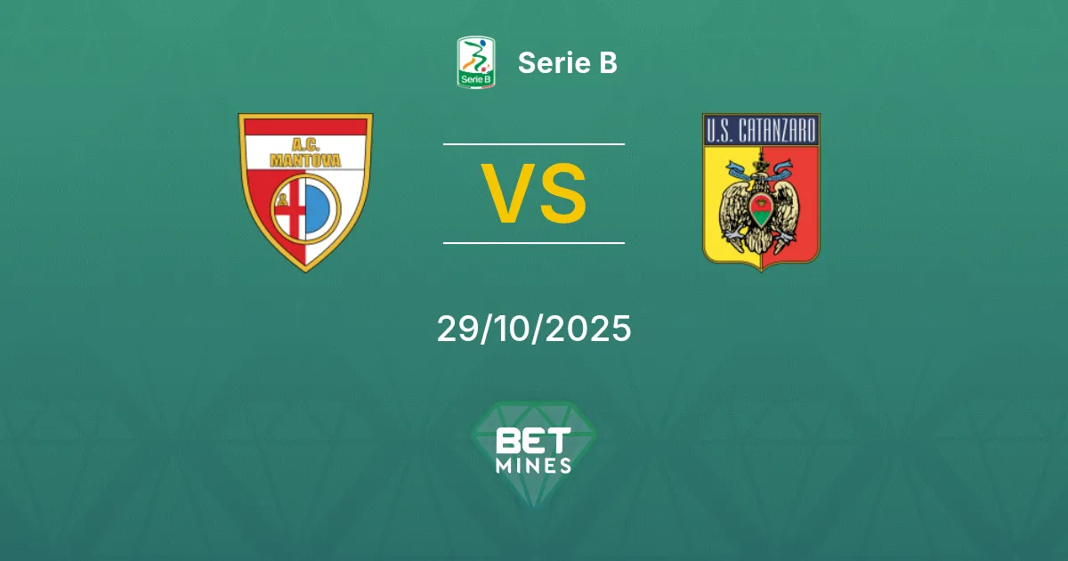 Mantova vs Catanzaro Prediction: Match Preview and Analysis | Serie B 29-10-2025