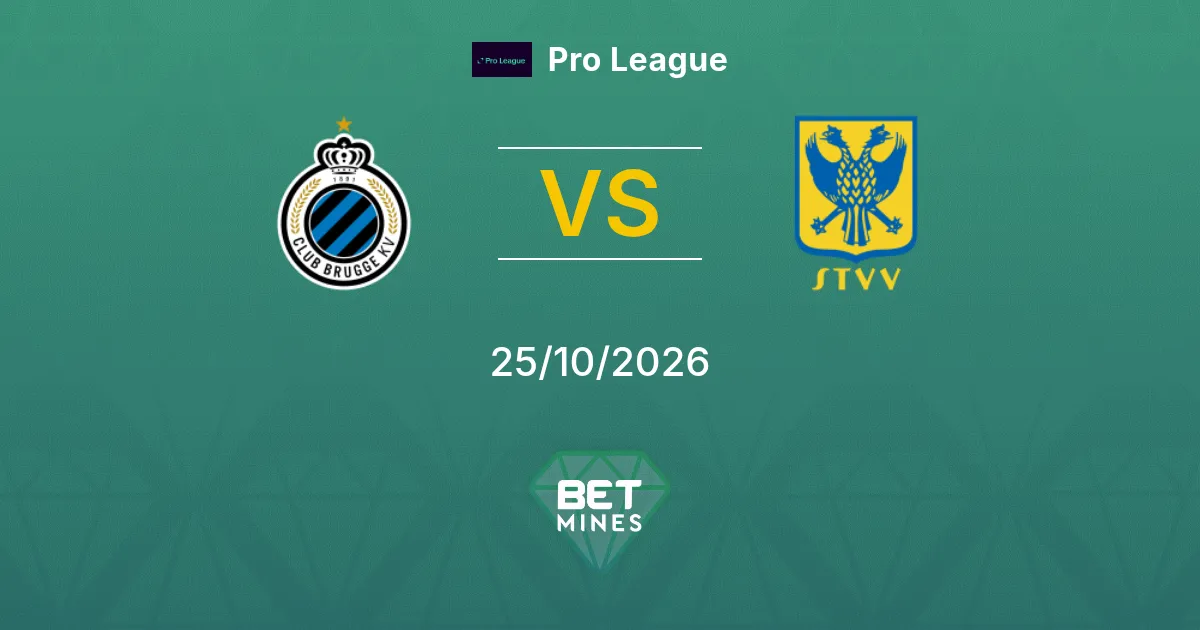 Club Brugge x Sint-Truiden Palpite: prévia e análise da partida | Pro League 25-10-2026