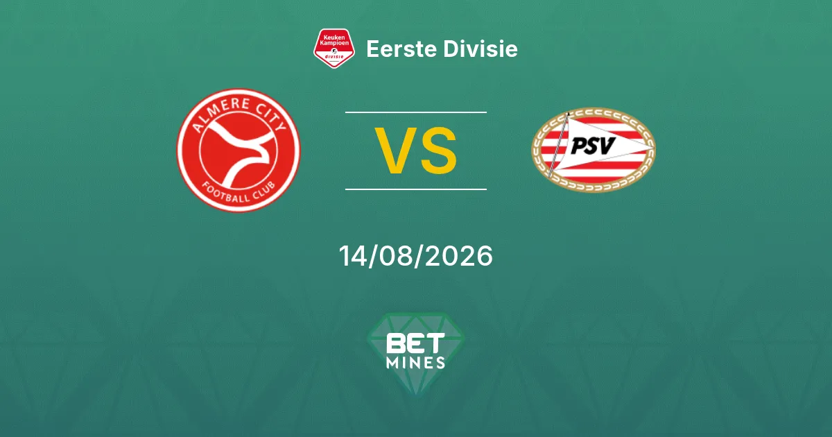 Almere City vs Jong PSV Pronostico: Anteprima e Analisi della Partita | Eerste Divisie 14-08-2026