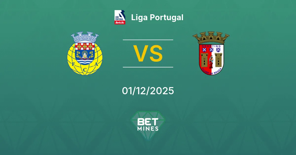 Arouca vs Sporting Braga Prediction: Match Preview and Analysis | Liga Portugal 01-12-2025