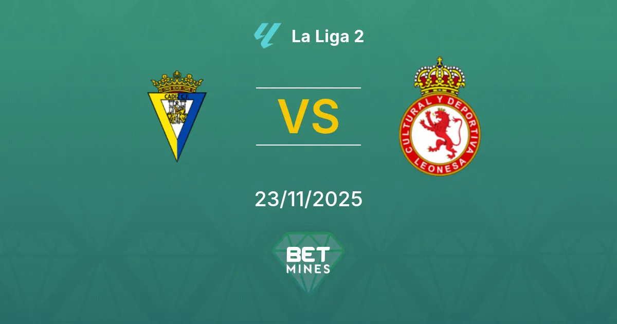Cádiz vs Cultural Leonesa Prediction: Match Preview and Analysis | La Liga 2 23-11-2025