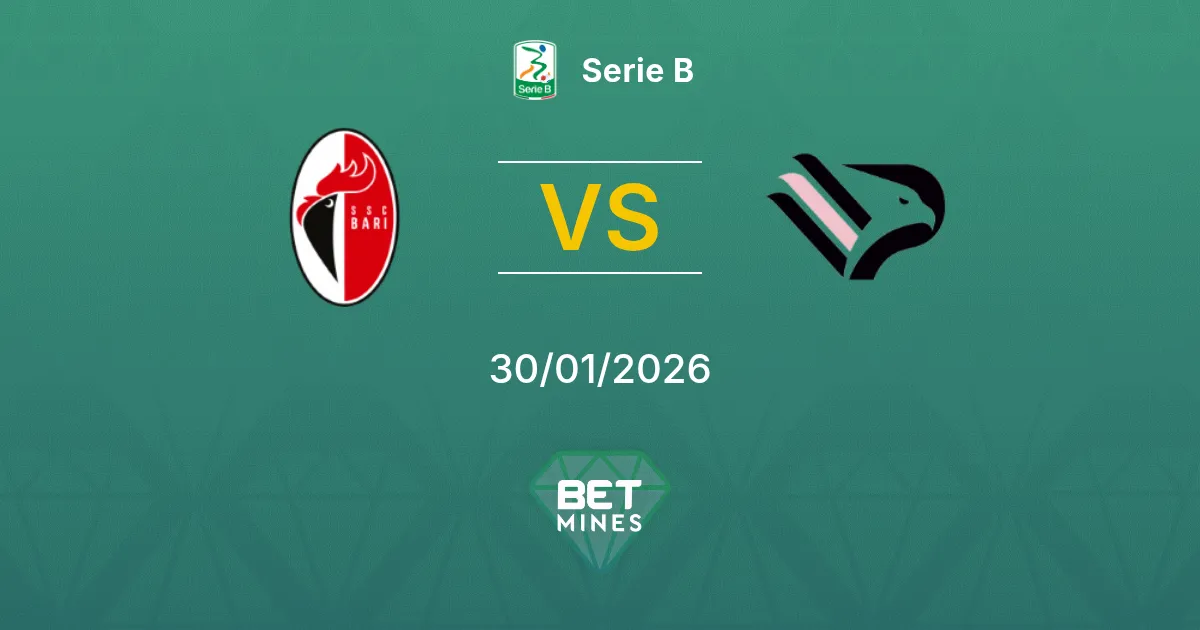 Bari 1908 vs Palermo Prediction: Match Preview and Analysis | Serie B 30-01-2026