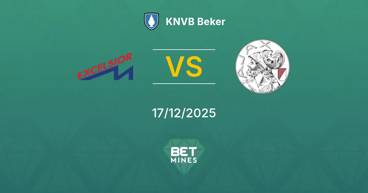 Excelsior Maassluis vs Ajax Pronostico: Anteprima e Analisi della Partita | KNVB Beker 17-12-2025