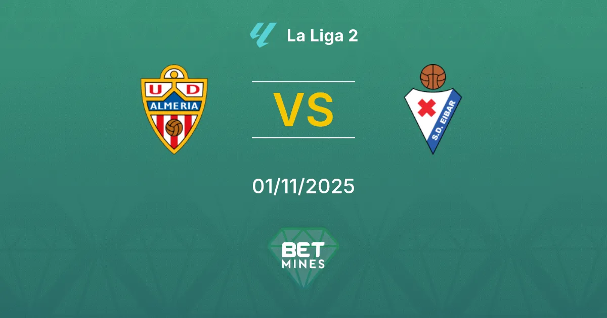 Almería vs SD Eibar Prediction: Match Preview and Analysis | La Liga 2 01-11-2025
