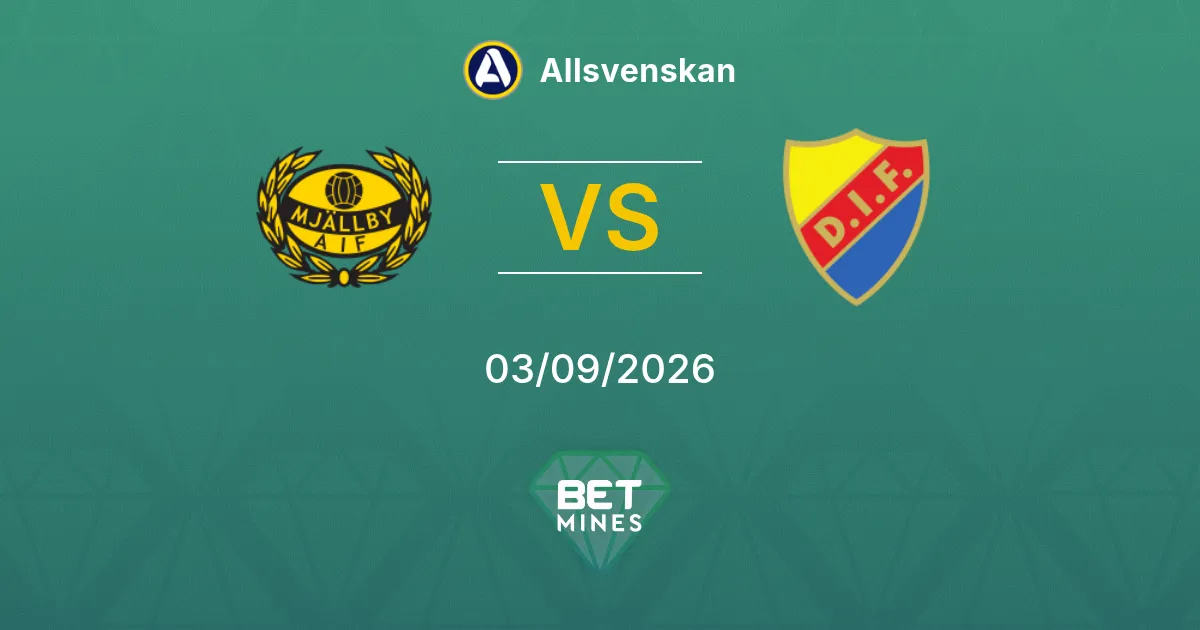 Mjällby vs Djurgården Prediction: Match Preview and Analysis | Allsvenskan 03-09-2026