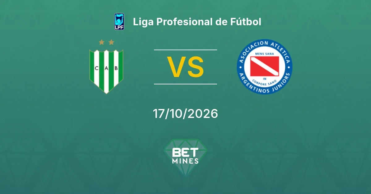 Banfield x Argentinos Juniors Palpite: prévia e análise da partida | Liga Profesional de Fútbol 17-10-2026