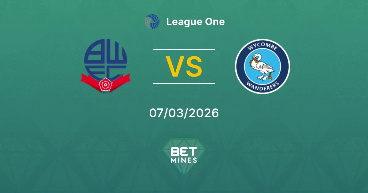 Bolton Wanderers vs Wycombe Wanderers Prediction: Match Preview and Analysis | League One 07-03-2026
