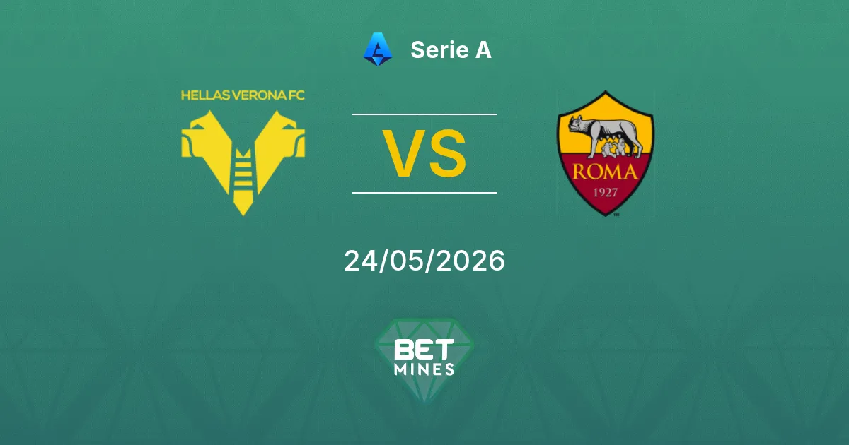 Hellas Verona x Roma Palpite: Prévia e Análise da Partida | Serie A 24-05-2026