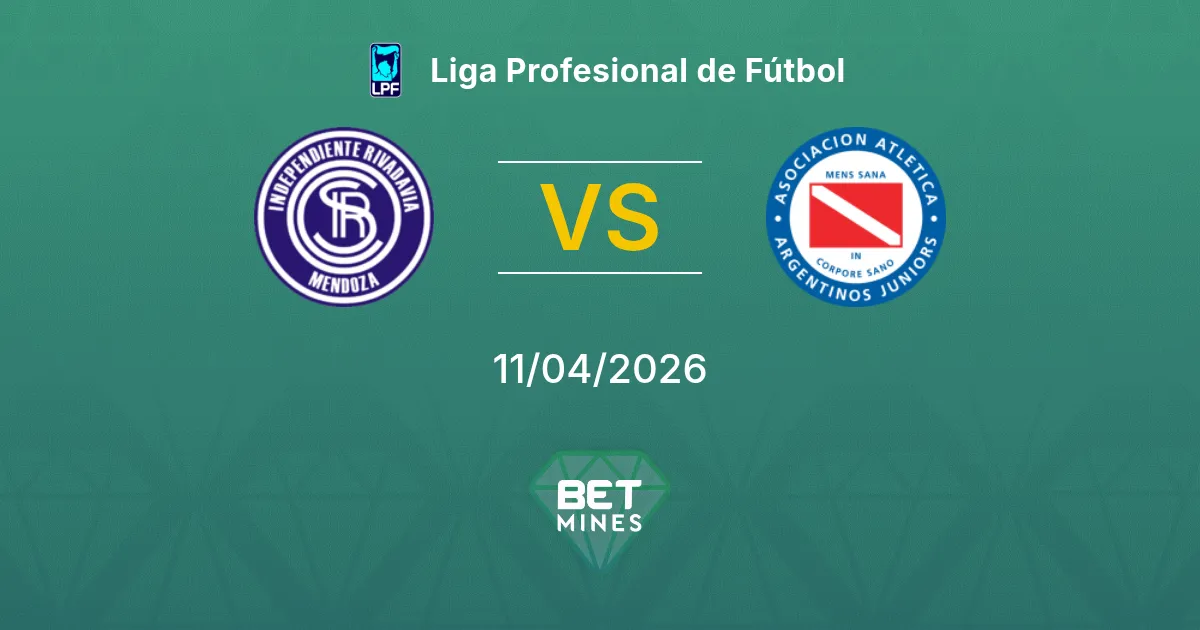 Independiente Rivadavia vs Argentinos Juniors Pronóstico: Previa y Análisis | Liga Profesional de Fútbol 11-04-2026