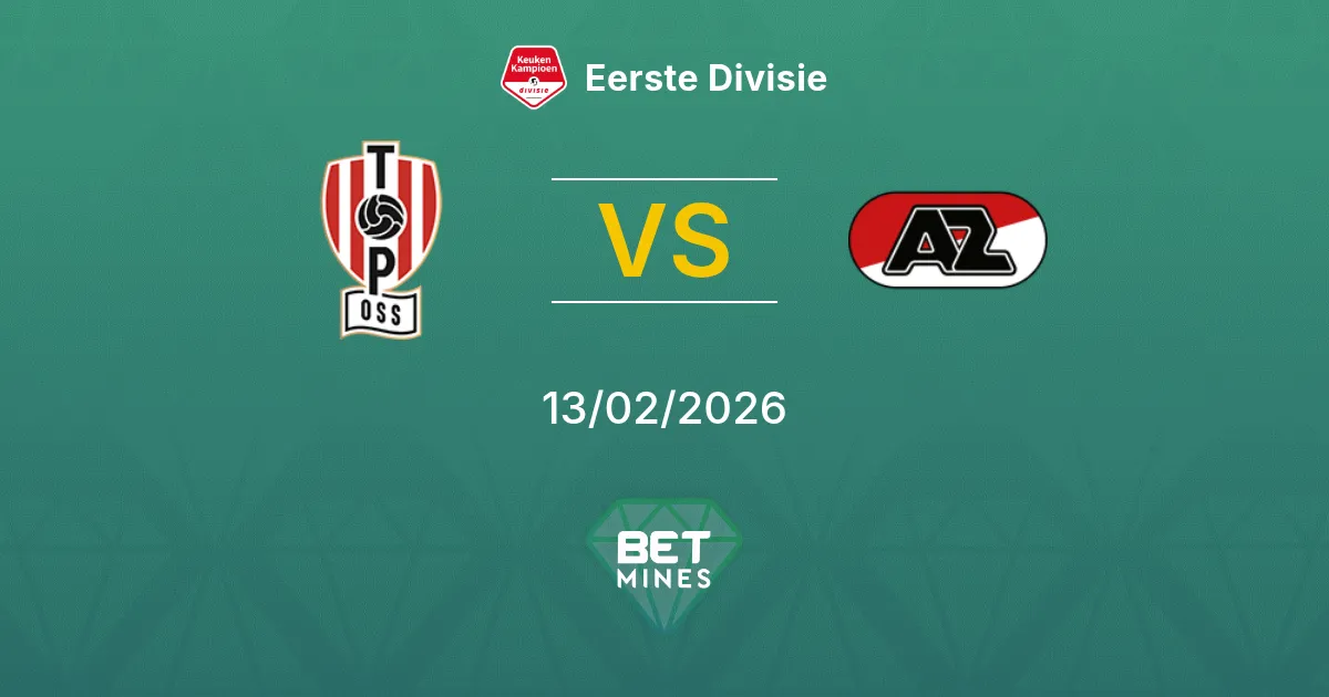 TOP Oss vs Jong AZ Prediction: Match Preview and Analysis | Eerste Divisie 13-02-2026