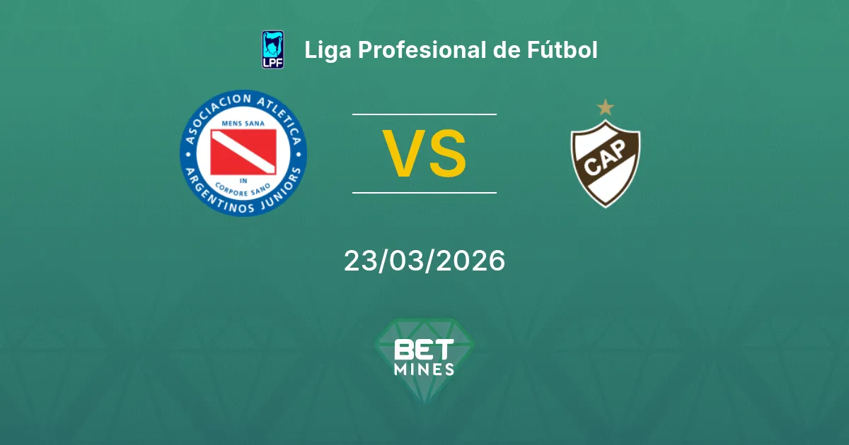 Argentinos Juniors vs Platense Pronostic : Aperçu et Analyse du Match | Liga Profesional de Fútbol 23-03-2026