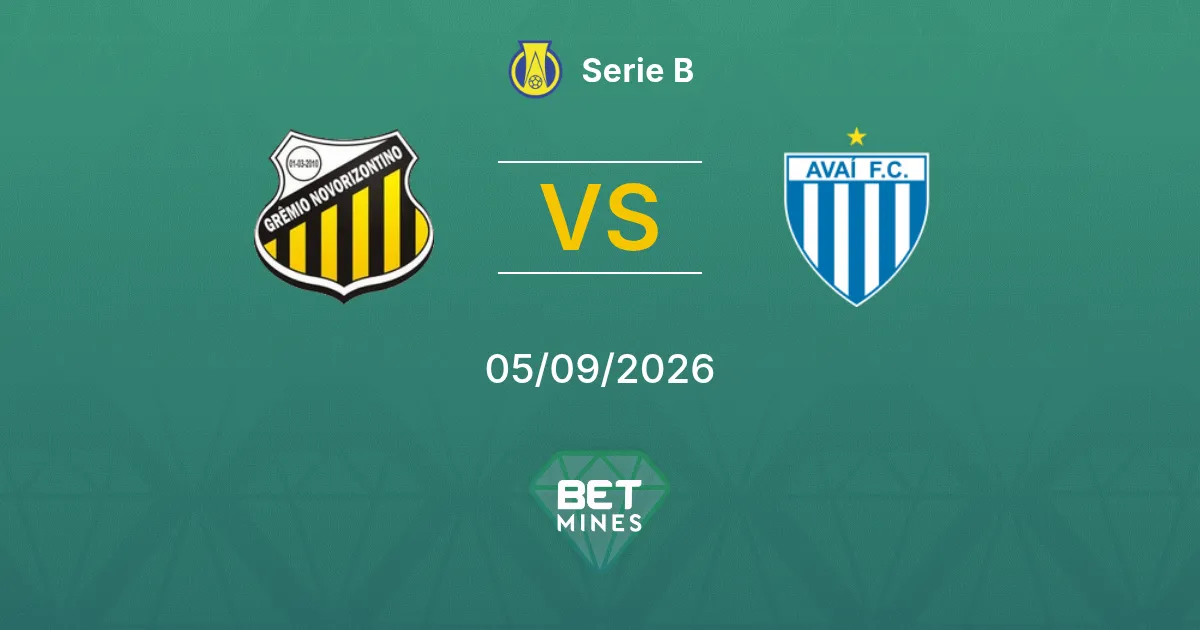 Pronostic Novorizontino vs Avaí : Aperçu et Analyse du Match | Serie B 05-09-2026