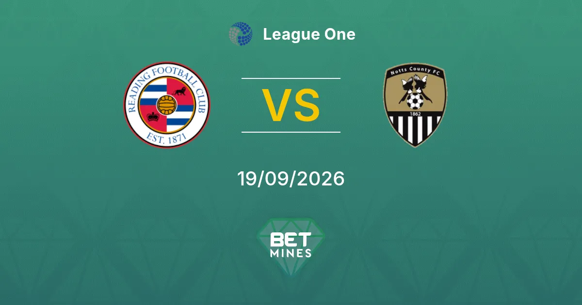 Reading vs Notts County Prediction: Match Preview and Analysis | League One 19-09-2026