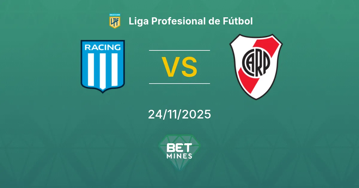 Racing Club vs River Plate Prediction: Match Preview and Analysis | Liga Profesional de Fútbol 24-11-2025